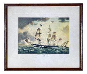 Ship 'courier' Of New York Print 1944