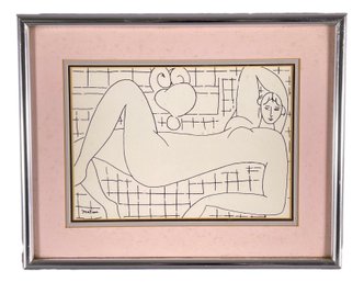 After Henri Matisse, Large Reclining Nude Print