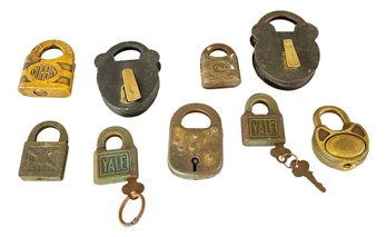 Lot Of Antique Padlocks Without Keys