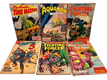 (6) Vintage 12 Cents Comics Book.  Aquaman And More.