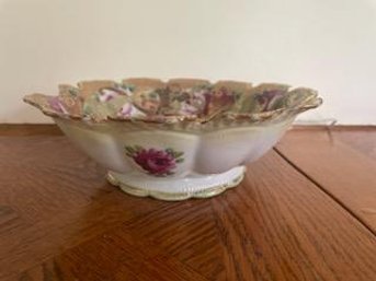 Hand Painted Floral Bowl