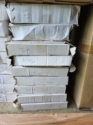 9 Boxes Of 3' Hexagonal Tiles Varying In Color Of White, Gray, And Black Sheets Are 11 X 13.5