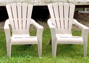 Set Of 2 Weather Resistant Adirondack Chairs (1 Of 2)