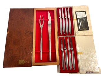 Trio Of MCM Kal-Mar And Gerber Cutlery Sets.
