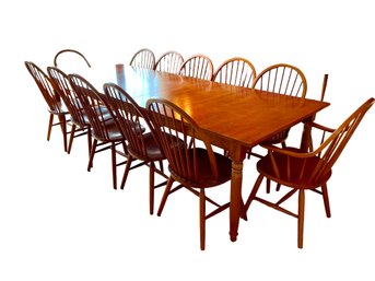 Impressive Country Style Extended Dining Table.