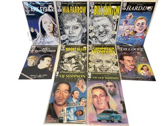 He Said -she Said, Comics Series 1-5 , 10 Books In Total ( 2 Of Each).O J Simpson, Bill Clinton, Woody Allen A