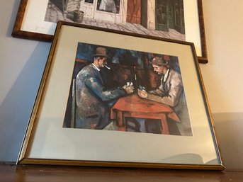 Framed Print Of The Card Players By Cezanne