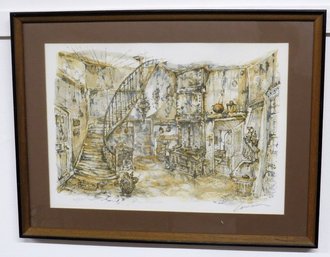 Collectors Guild Limited Edition Framed Lithograph Of The Interior