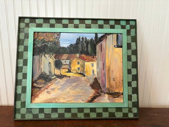 Oil On Board, Tuscan Scene