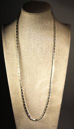 Very Heavy Sterling Silver Thick Link Chain Necklace Having Great Clasp 24' Long