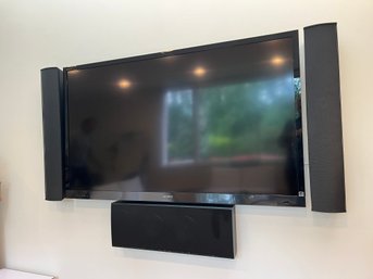 A Sony Bravia - 60 Inch - X720 - LED TV -  External Sound System