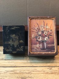 2 Vintage Wood Boxes