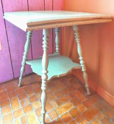 Shabby Chic Victorian Vintage Green Painted Table