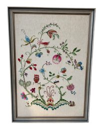 Midcentury Handmade Needlepoint Art - 35 Inches Tall X 25 Inches Wide