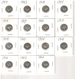 Mercury Dime  Lot 5  All Circulated