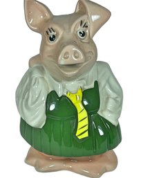 Wade England Ceramic Pig Bank With Backpack