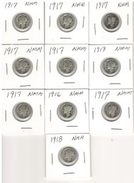 Mercury Dime  Lot 2  All Circulated