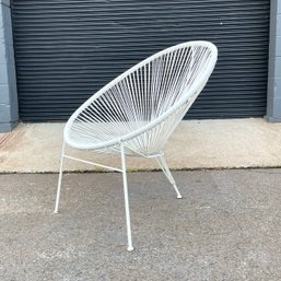 Vintage Plastic Strap And Metal Base Acapulco Chair