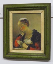 A Jean-Honore' Fragonard Print Called 'La Lettre' In A Nice Frame