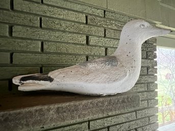 Hand-painted Heavy Cement Seagull Decoy