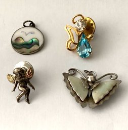 Wings: Angels, Bird, Butterfly Pins And Pendants