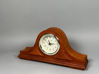 Stoney Creek Mantle Clock With Rattan Detail