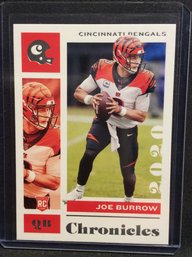 2020 Panini Chronicles Joe Burrow Rookie Card - C