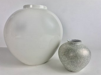 Vintage White Vases Including Rosenthal! (2)