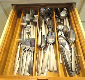 Drawer Of Cambridge Stainless Steel Flatware