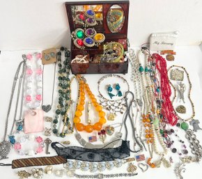 Lot 16 Of Costume Jewelry