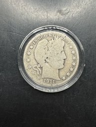 1911 Barber Silver Half Dollar