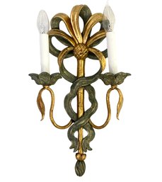 A Parcel-Gilt Wall Sconce, Italian Renaissance Style Made In Italy