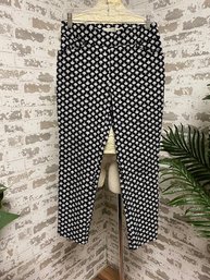 Pair Of Vintage Black & White Pencil Leg Pants From Talbots - Size 6