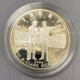 2004 Lewis And Clark Bicentennial Siver Dollar PROOF