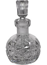 Signed Waterford Cut Crystal Perfume Bottle With Dauber