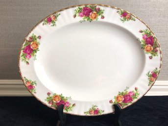 Vintage Royal Albert Old Country Roses Bone China Platter