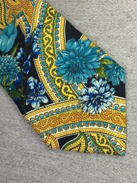 Beautiful Perfect Condition Silk Tie By KENZO HOMME - Made In Italy - New Retail Price Between $100-$125