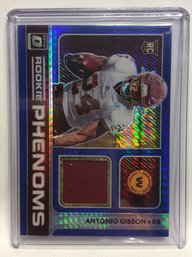 2020 Panini Donruss Optic Rookie Phenoms Antonio Gibson Jersey Relic Card - C