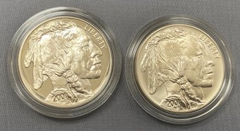 2001 American Buffalo Commemorative Coins PROOF And Uncirculated Silver Dollars