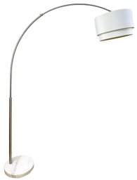 An Arc Floor Lamp With Marble Base By Arhaus