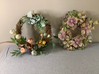 Summer Wreath Lot Of 2