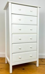 A Modern Painted Wood Chest Of Drawers