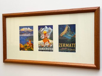 A Trio Of Vintage Swiss Postcards