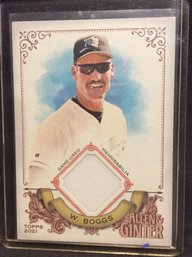 2021 Topps Allen & Ginter Wade Boggs Jersey Relic Card - K