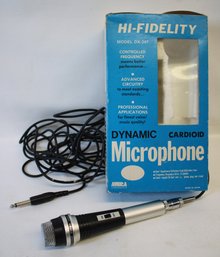 Vintage Mura Hi - Fidelity Dynamic Cardioid Microphone In Original Box