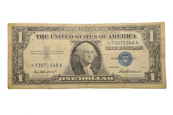 1957 Star Note $1 Blue Seal Silver Certificate Note