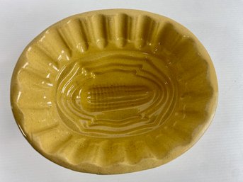 Vintage Yellow Ware Corn Mold