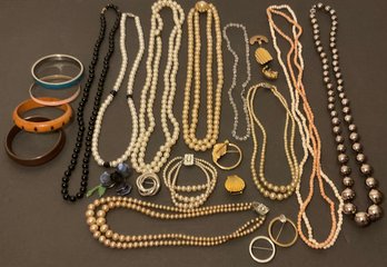 Costume Jewelry, Pearls, Bangles & More