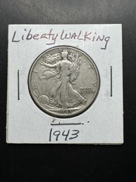 1943 Walking Liberty Silver Half Dollar