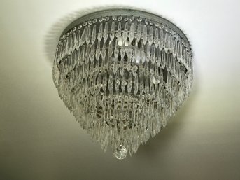 Lovely French Empire Tiered Chandelier - We Have Another Very Similar - This One Has Silver Ceiling Cap